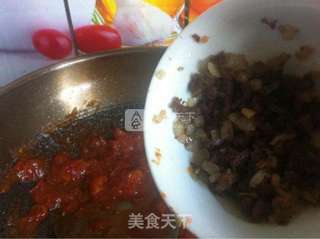 牛肉番茄酱拌意面的做法步骤:10