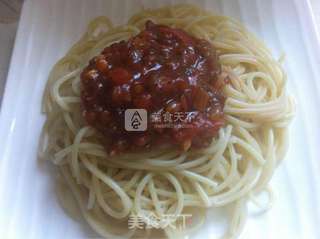 牛肉番茄酱拌意面的做法步骤:15