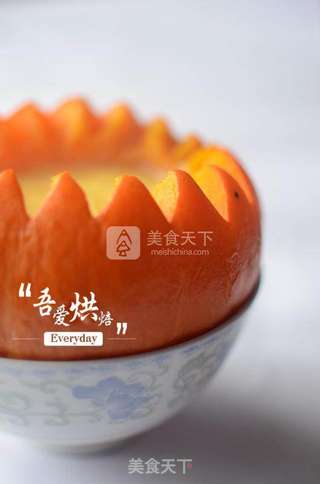创意原盅南瓜蒸蛋的做法步骤:12