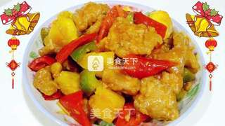 菠萝咕噜肉的做法步骤:14