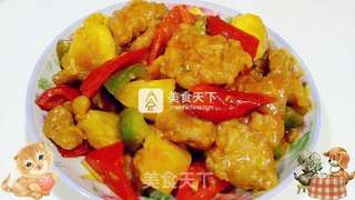 菠萝咕噜肉的做法步骤:15
