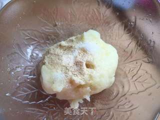 葱香藜麦土豆泥饼的做法步骤:5