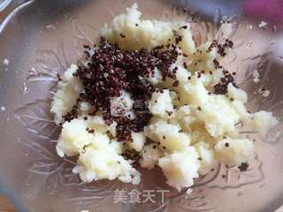 葱香藜麦土豆泥饼的做法步骤:6