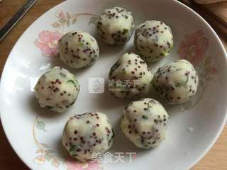 葱香藜麦土豆泥饼的做法步骤:9