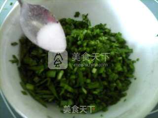 韭菜豆面玉米饼的做法步骤:9