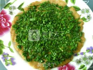 韭菜豆面玉米饼的做法步骤:15
