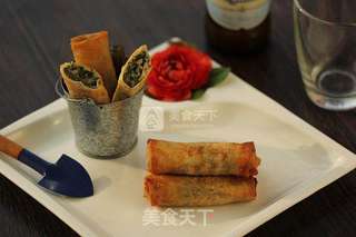 野芹菜春卷的做法步骤:11