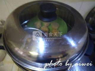 小米豆腐虾仁丸的做法步骤:9