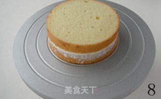 【直角抹面】---奶油蛋糕必修课的做法步骤:8