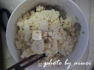 小米豆腐虾仁丸的做法步骤:5