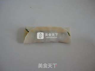 韭菜虾皮肉馅锅贴的做法步骤：7