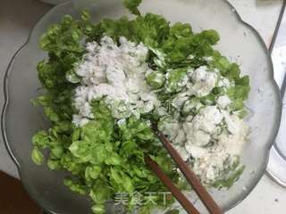 蒸榆钱饭的做法步骤:4