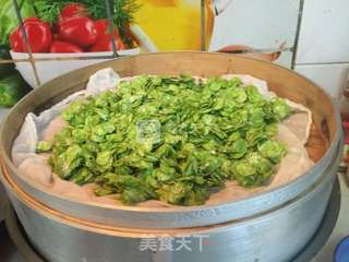 蒸榆钱饭的做法步骤:6