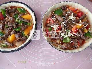 法式黑椒牛肉披萨的做法步骤:11