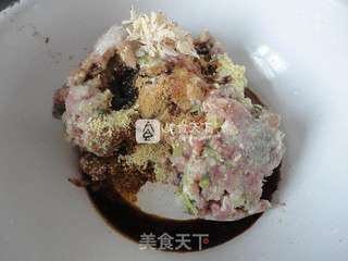 韭菜虾皮肉馅锅贴的做法步骤：3