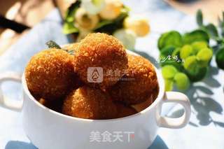 豆沙红薯丸的做法步骤:16