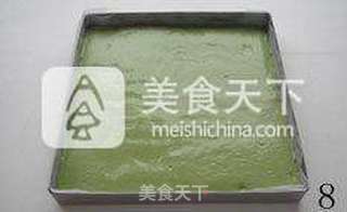 【抹茶蛋糕卷】---最爱那一抹清香的翠绿的做法步骤:8