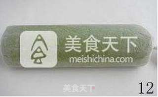【抹茶蛋糕卷】---最爱那一抹清香的翠绿的做法步骤:12