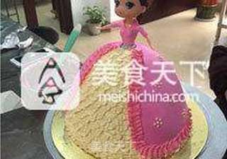 【双色抹面芭比蛋糕】的做法步骤:7