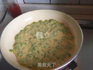 榆钱鸡蛋饼的做法步骤:11