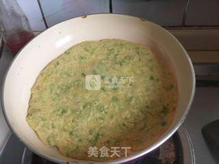 榆钱鸡蛋饼的做法步骤:12