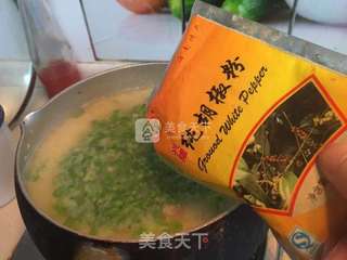 榆钱虾仁小米粥的做法步骤:8