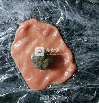 红丝绒糯米团的做法步骤:10