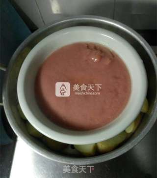 红丝绒糯米团的做法步骤:6