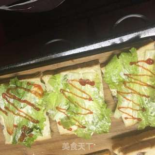 家庭简单三明治的做法步骤:2