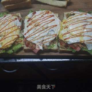 家庭简单三明治的做法步骤:5