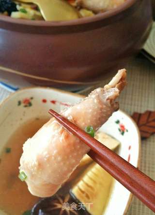 春笋腊肉汽锅鸡的做法步骤:8