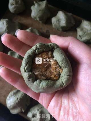 2016第一季网红——肉松蛋黄青团的做法步骤:14