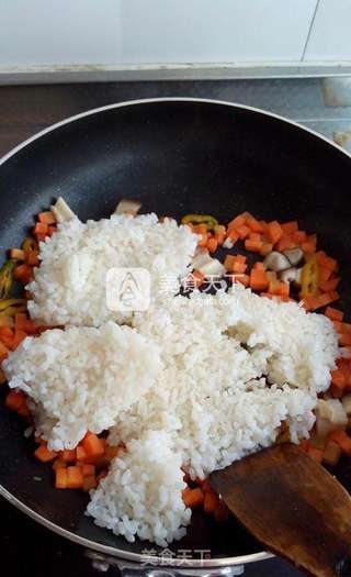 烤肉什锦饭团的做法步骤:15