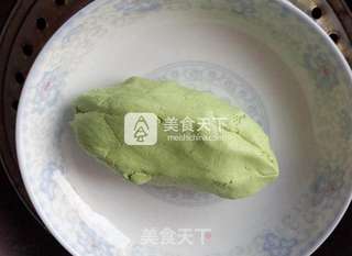 咸蛋黄肉松青团的做法步骤:12