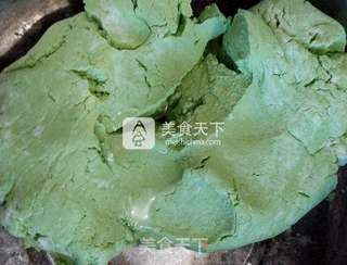 咸蛋黄肉松青团的做法步骤:11