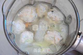 ##东菱破壁机之#冬瓜虾泥芽菜汤的做法图解12