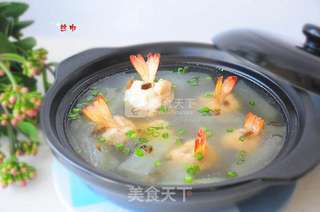 ##东菱破壁机之#冬瓜虾泥芽菜汤的做法图解13
