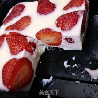 草莓牛奶生羊羹的做法步骤:10