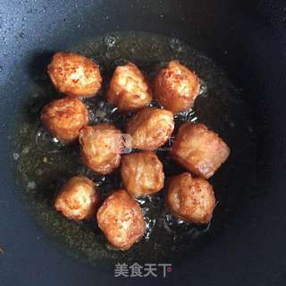 菠萝油条虾的做法步骤:7