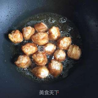 菠萝油条虾的做法步骤:6