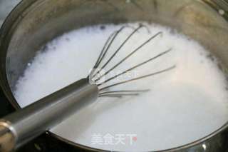 牛奶木瓜布丁的做法步骤:3