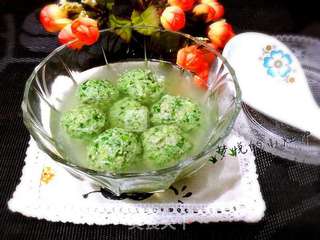荠菜肉圆汤的做法步骤:14