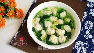 鸡肉丸菠菜汤的做法步骤:10