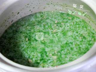 荠菜瘦肉粥的做法步骤:10