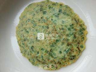 黄米面鸡蛋韭菜饼的做法步骤:10