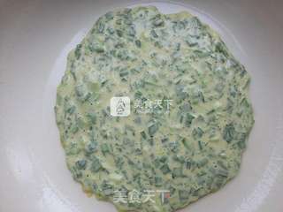 黄米面鸡蛋韭菜饼的做法步骤:9