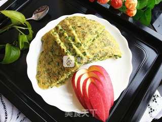 黄米面鸡蛋韭菜饼的做法步骤:11