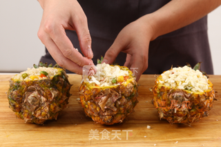 菠萝什锦焗饭的做法步骤:7