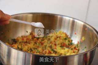 韭菜炒小米饭的做法步骤:12