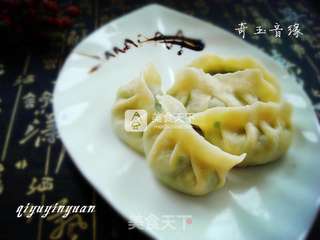 韭菜鸡蛋水饺的做法步骤:13
